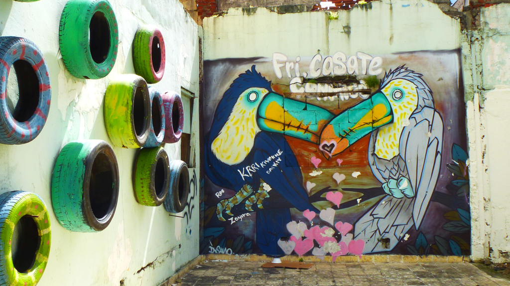 Some cool street art in Casco Viejo, Panama
