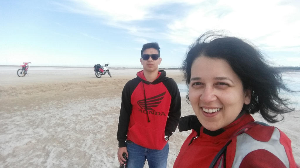 Met this super cool local guy who took me riding to the salt flats and sand dunes. It. Was. The. Best.