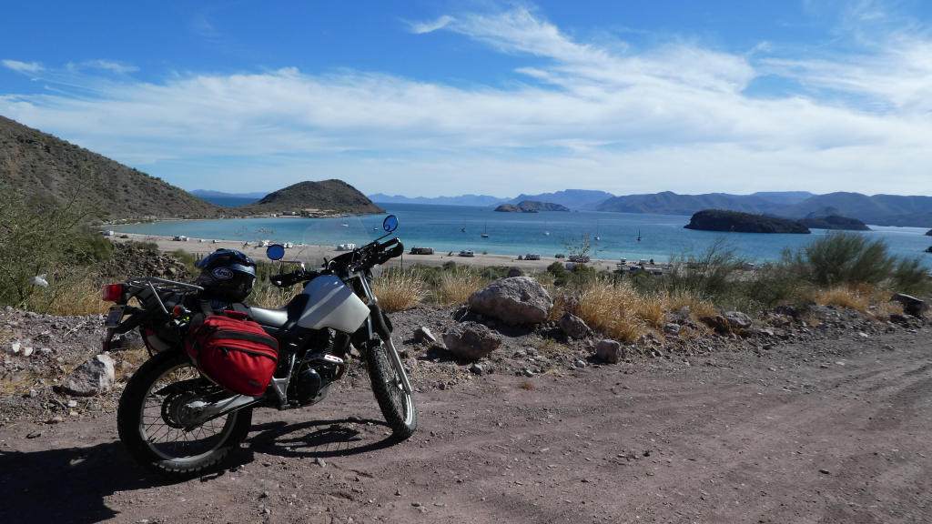 On Christmas Day, I rode south to Bahia de Concepcion. This is the farthest south I rode in Baja.